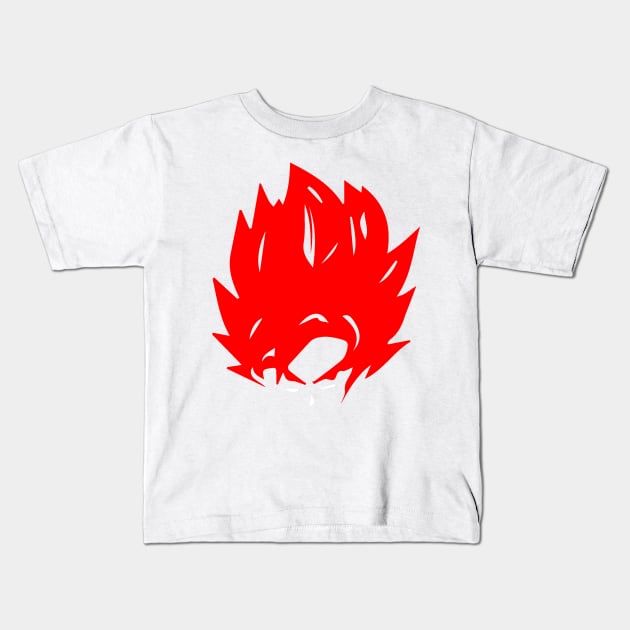 Dragonballz super goku super siyan red Kids T-Shirt by Madhav